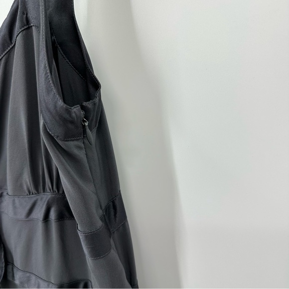 Marc Jacobs Gray Silk Empire Waist Midi Tank Dress Size 8 - Picture 5 of 13